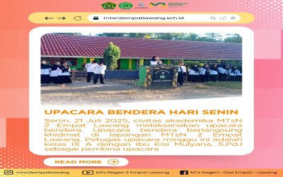 UPACARA BENDERA HARI SENIN 21 Juli 2025